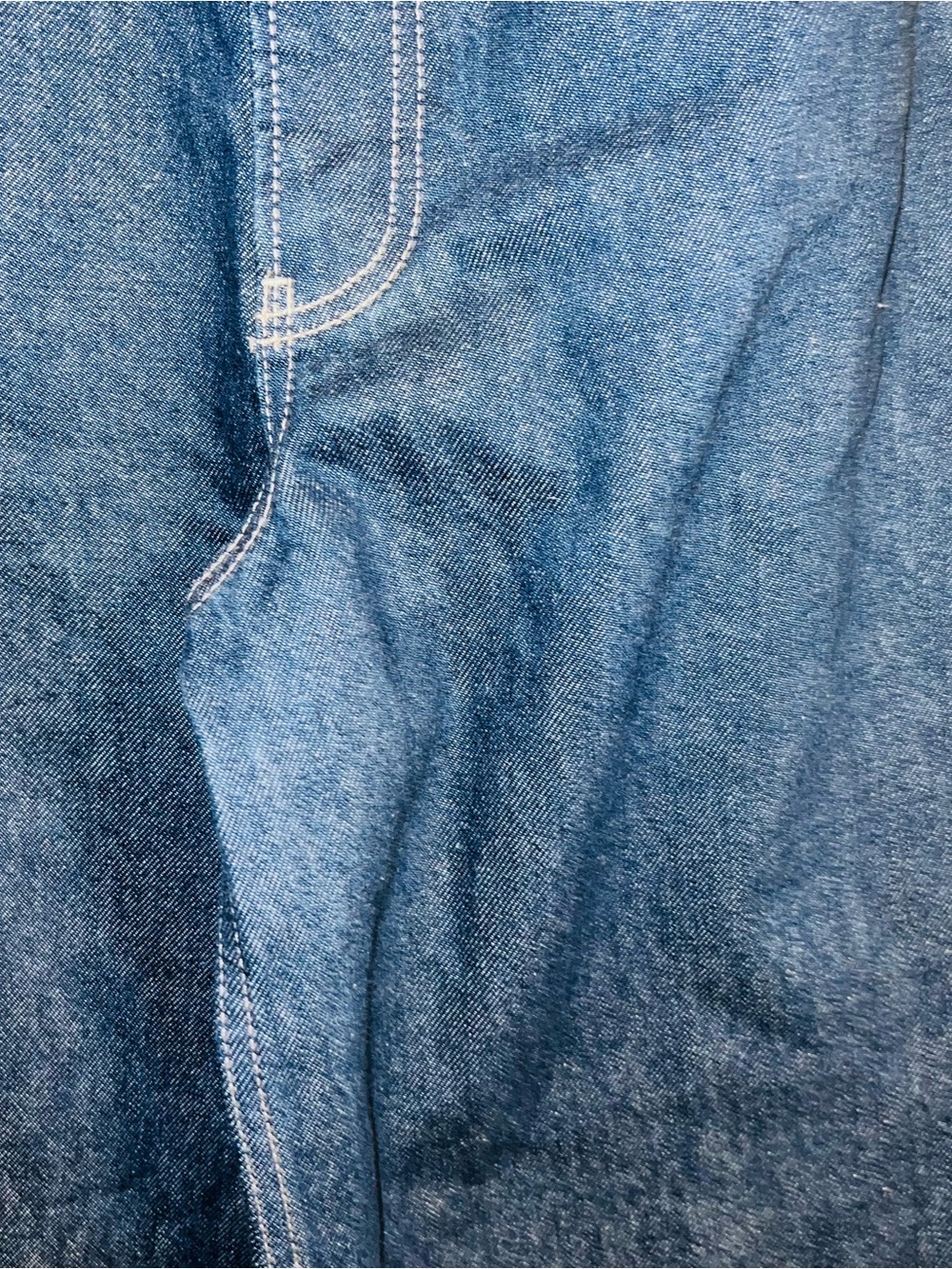 Zara Dark Blue Wide Leg Flare Jeans - Picture 5 of 10